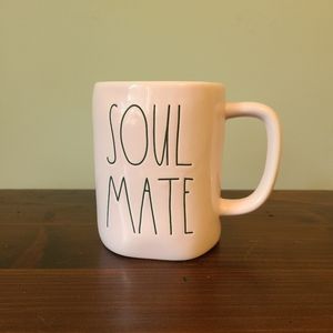 Rae Dunn Soul Mate Coffee Tea Soup Mug Pink